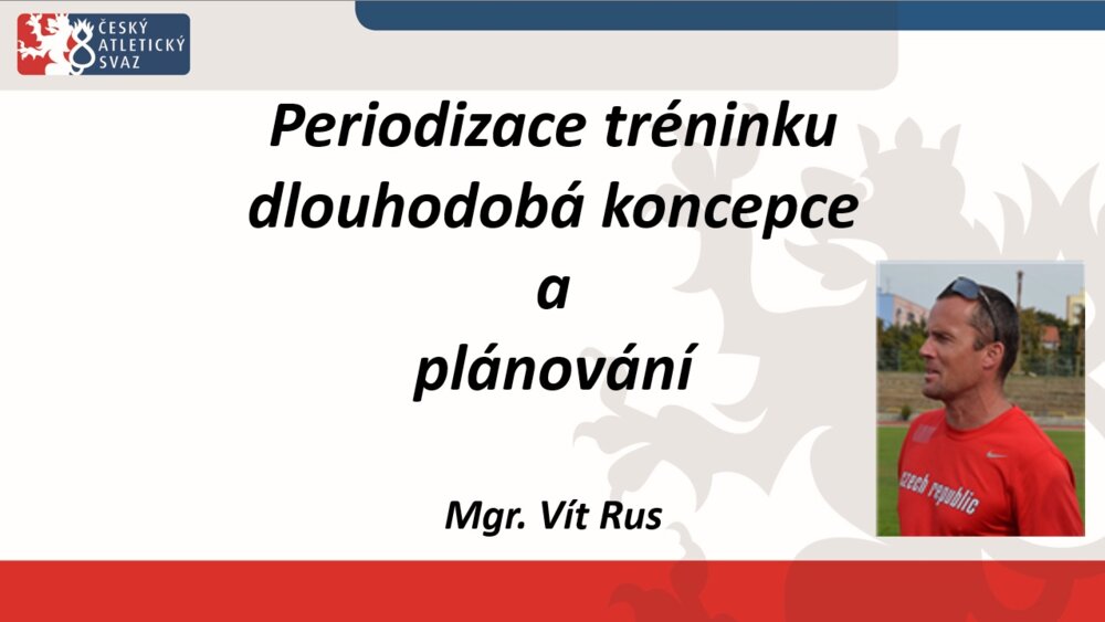 Pozvánka na veřejnou přednášku trenérské školy (6.2.2025) - Periodizace tréninku - dlouhodobá koncepce tréninku