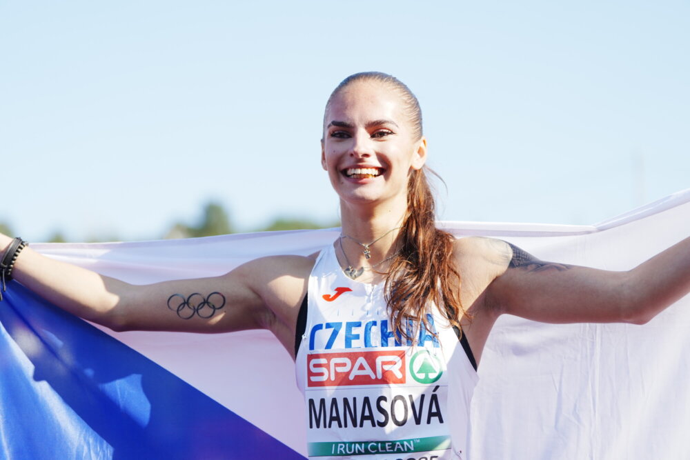 Karolína Maňasová je mistryní Evropy na stovce