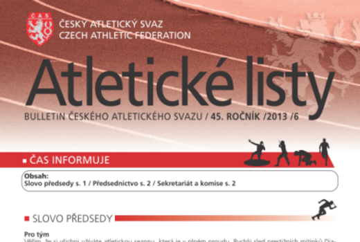 Atletické listy, červen 2013