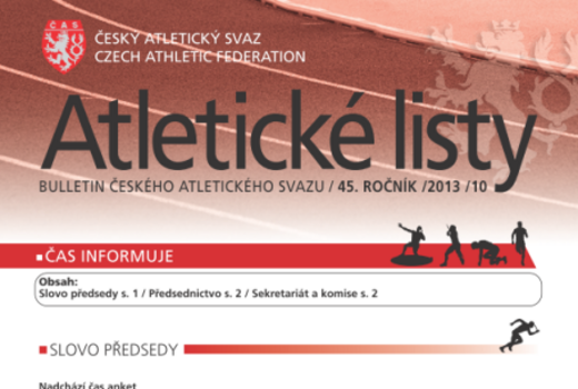 Atletické listy, říjen 2013