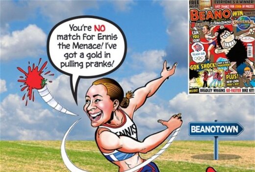 Ennisová v „olympijském komiksu“