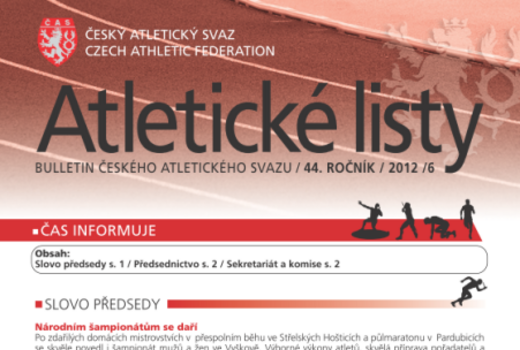 Červnové Atletické listy